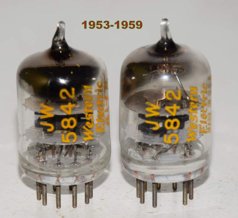 (!!!) (Recommended Pair) JW-5842=417A Western Electric 