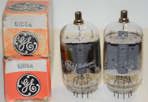 (!!!) (BEST PAIR) 6JB6A GE NOS 1970's (81.5ma and 82ma)