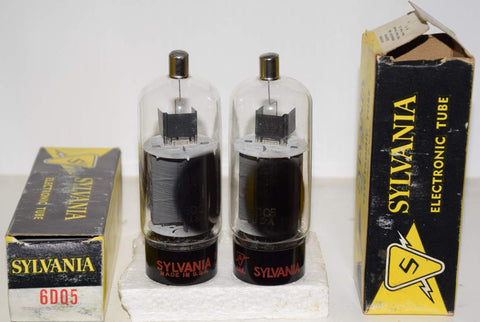 (!!) (Recommended Pair) 6DQ5 Sylvania NOS 1960's (93ma and 100ma)