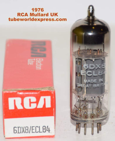6DX8=ECL84 RCA Mullard UK NOS 1976 (3.1ma and 18ma) (Shindo Monbrison)