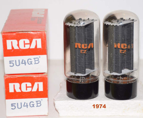 (!!!!) (Best Value Pair) 5U4GB RCA used/low hours like new 1974 (57-61/40 and 57-60/40)