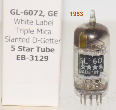 (!!!!!) (Best Single 1953) GL-6072 GE 5 star triple mica black plates 