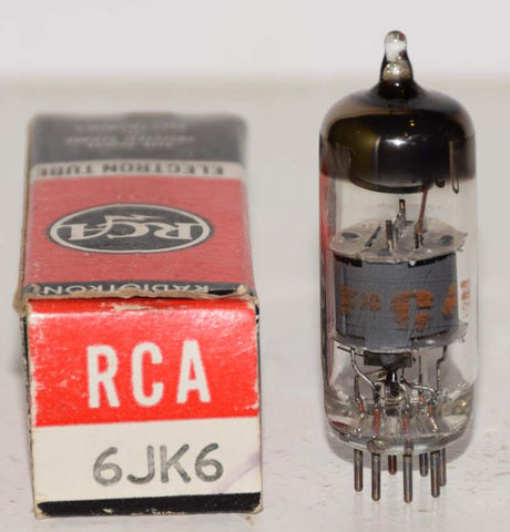 6JK6 Sylvania branded RCA NOS 1970 era (7.2ma)
