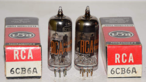 (!!) (PAIR) 6CB6A RCA NOS 1960's (8ma and 8ma)