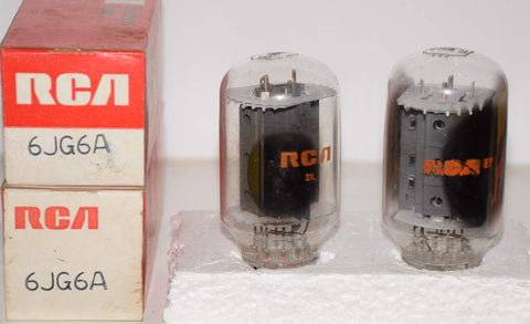 (!!) (Best RCA Pair) 6JG6A RCA NOS 1970's (71ma and 73ma)