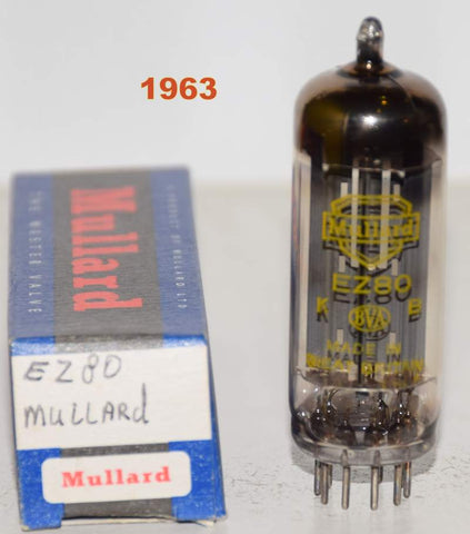 (!!!) (SINGLE) EZ80 Mullard UK used/tests like new 1963 (6/40 and 64/40)