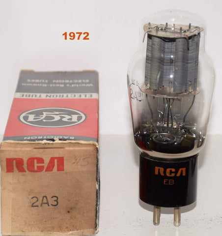 (!!!!) (Recommended Single) 2A3 RCA gray plates NOS 1972 (119ma)