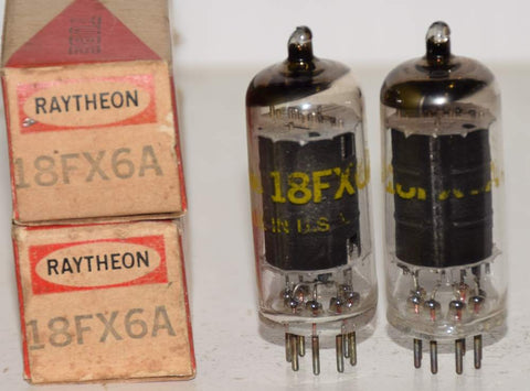 (1 PAIR) 18FX6A Raytheon NOS 1970 era (80/60 and 80/60)