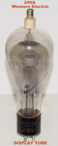 (!!) (Display tube) 249A Western Electric Engraved Base 1930 era used/display tube (does not function)
