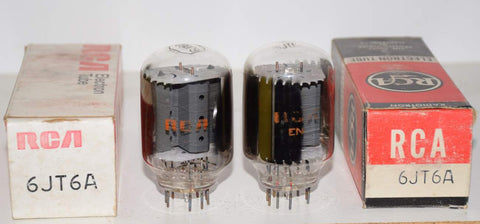 (!) (Recommended Pair) 6JT6A RCA NOS (75ma and 78.5ma)