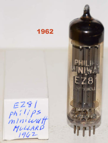 (!!!!!) (Best Value Single) EZ81 Philips Miniwatt by Mullard Blackburn UK 