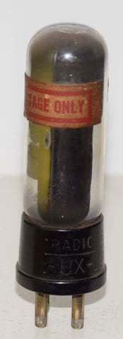 (!!) (Single) UX-120=20 Radiotron used/60% 1920's (4.8ma)