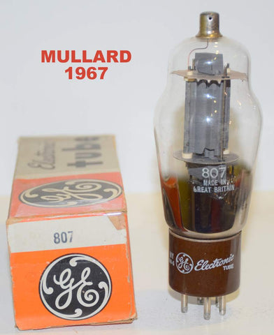 (!) 807 Mullard UK rebranded GE NOS 1967 (71ma)