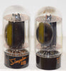 (!!!!) (Recommended Pair) 6L6GC RCA and RCA Simplex black plate used/good 1960's (61ma and 59ma) (same Gm)