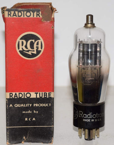 (BEST SINGLE) 6C8G RCA Radiotron NOS 1940's (3.8/3.9ma) 1-3% section balance