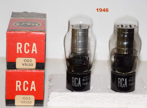 (!) (Pair) 0D3 RCA NOS 1946 (argon)