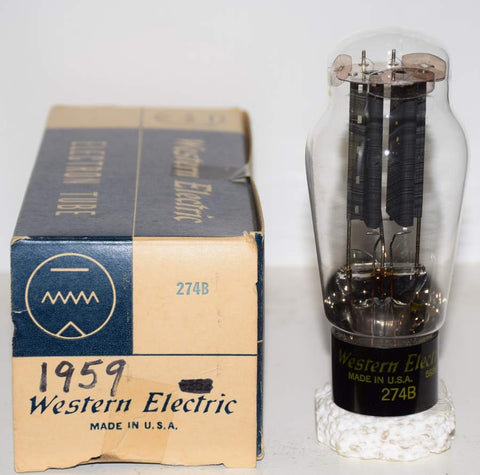 (!!!) (Good Single) 274B Western Electric printed base NOS 1959 reboxed (53/40 and 60/40)
