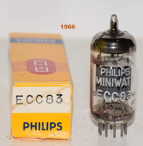 (!!!) (Single 1966) 12AX7=ECC83 Philips Miniwatt Holland 