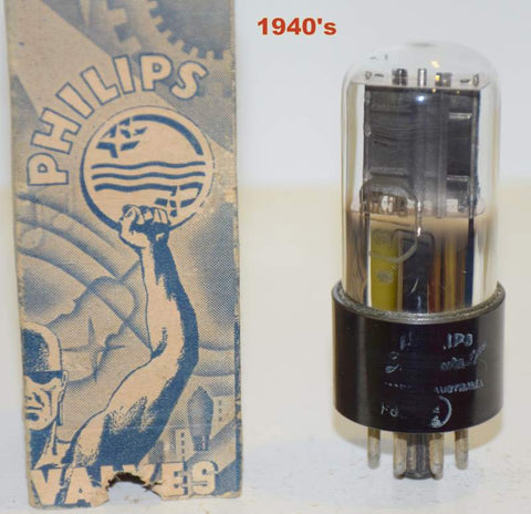 (!!!!) (Best Value Single) 6X5GT Philips Miniwatt Australia NOS 1940's (49/40 and 50/40)