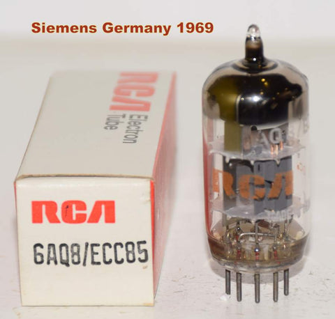 (!) (Good Value Single) ECC85 Siemens Halske Germany branded RCA NOS 1969 (9.2/8.6ma)