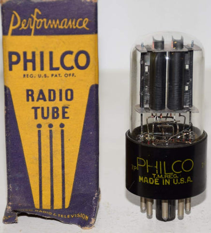 6N7GT RCA branded Philco NOS 1940's (2.7/2.9ma)