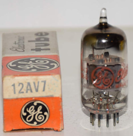 12AV7 GE U getter NOS 1963 (13.6/17ma)