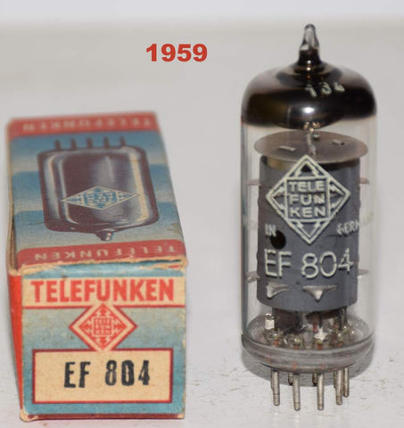 EF804 Telefunken Germany NOS 1959 (2.4ma)