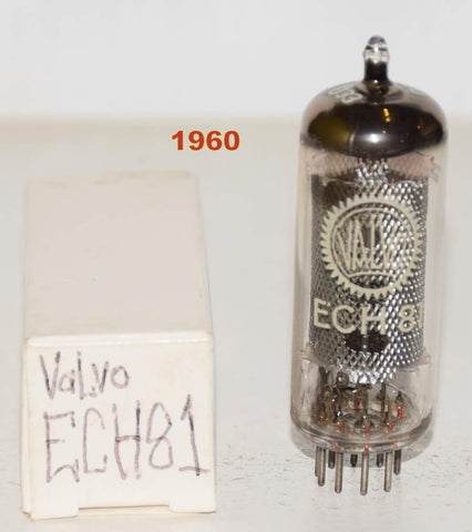 ECH81=6AJ8 Valvo Germany like new 1960 (6.3ma and 10.6ma)