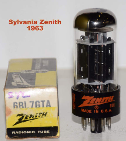 6BL7GTA Sylvania Zenith NOS 1963 (38.5/34ma)