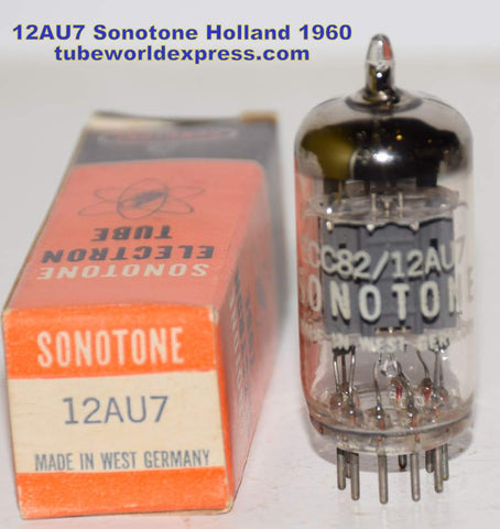 (!!!) (Best Value Single) ECC82=12AU7 Philips Holland branded SONOTONE NOS 1960 (10.0/9.2ma)