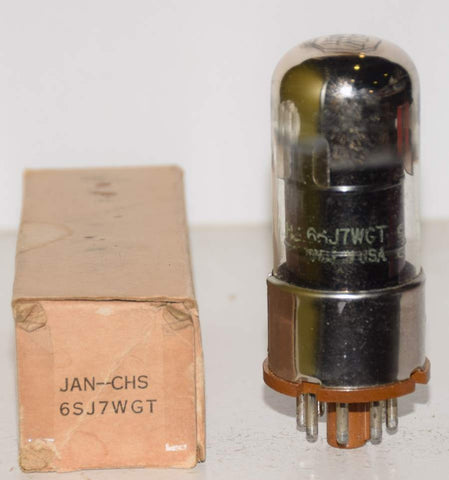 JAN-CHS-6SJ7WGT Sylvania NOS chrome top 1956 (2.5ma)