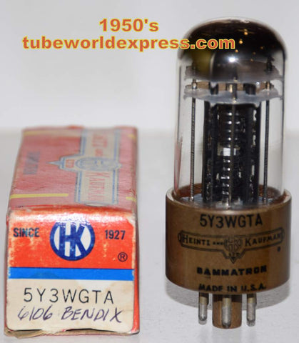 (!!!!) (READ REVIEW) 6106 Bendix rebranded 5Y3WGTA Heintz & Kaufman NOS (67/40 and 70/40)