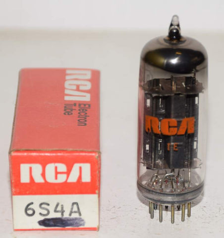 6S4A RCA USA black plate NOS 1970's (19ma)