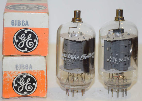 (!!!) (PAIR) 6JB6A GE NOS 1970's (63ma and 66ma)