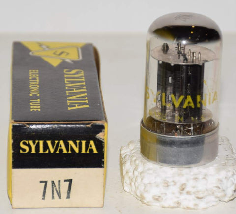 (!!) 7N7 Sylvania NOS 1960's (8.6/10.2ma)