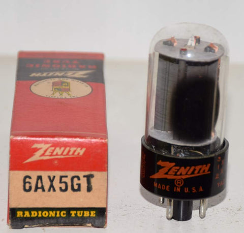 6AX5GT RCA branded Zenith NOS 1960's (52/40 and 54/40)