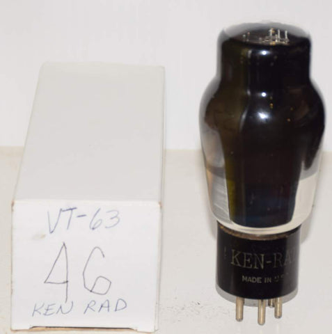 46=VT-63 Ken Rad used/tests like new 1940's (57.2ma Gm=2660)