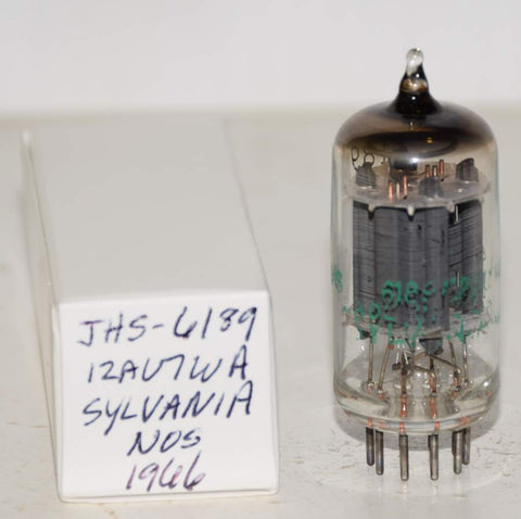 (!!!) JHS-6189=12AU7WA Sylvania NOS 1966 in white box (9.5/9.6ma)