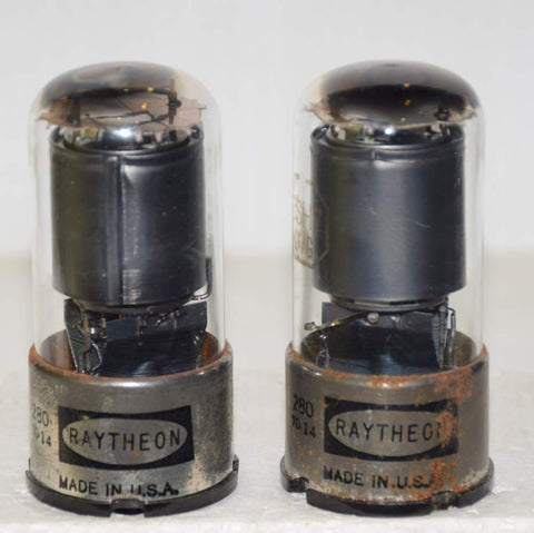 (!!) (1 Pair) 6SH7GT Ken Rad 1950's rebranded Raytheon NOS 1970 (10ma and 10.6ma) (Same Gm)