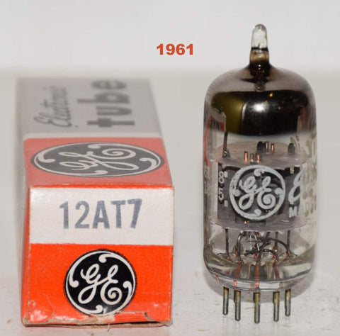 (!!!) (Single) 12AT7 GE gray plate NOS 1961 (11.4/14.4ma)