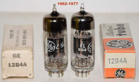 (!!!) (Best Pair) 12B4A GE NOS 1962-1977 same build (52ma and 53ma)