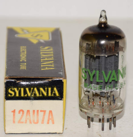 (!) 12AU7A Sylvania NOS 1960 (10/10.1ma) 1-2% section balance
