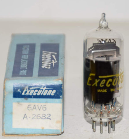 6AV6 Sylvania Executone NOS 1960's (1.4ma)