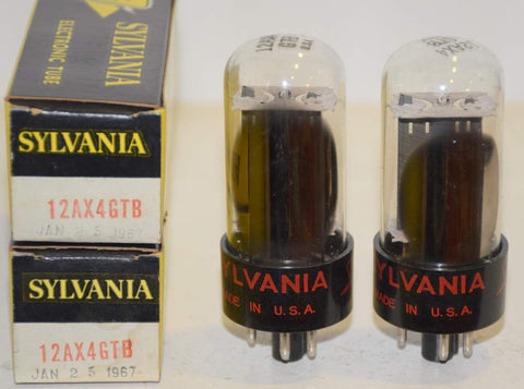 (!!) (Recommended Pairs) 12AX4GTB Sylvania NOS 1960's (8 pairs)