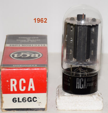 (!!!!) (Best Single) 6L6GC RCA black plate NOS 1962 (88ma)