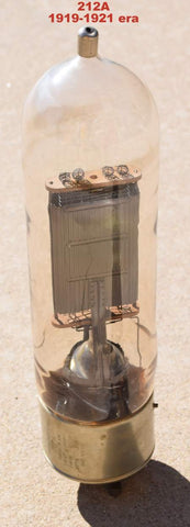 212A Western Electric display tube from 1919-1921 era (open filament) probably the only 212A in existence