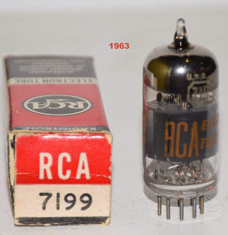 7199 RCA Black Plates NOS 1963 (10.4/7.6ma)