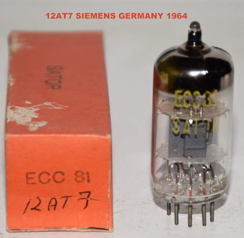 (!!!) (Recommended Single) 12AT7=ECC81 Siemens Halske Germany branded 