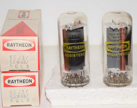 (PAIR) 6CJ3=6DW4B Raytheon Japan NOS 1960's (85-85/60)