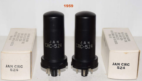 (!!!) (Best Pair) 5Z4 RCA NOS 1959 (50-50/40 and 51-51/40)